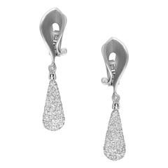 Alex Soldier Diamonds and Gold Calla Drop Earrings Handmade in NYC Limited Ed 8