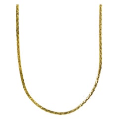 14K Yellow Gold Wheat Chain Necklace 10.5gr
