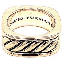 David Yurman, bague de succession en argent sterling pour hommes 7,5
