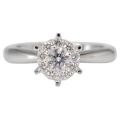 Bague solitaire avec diamants