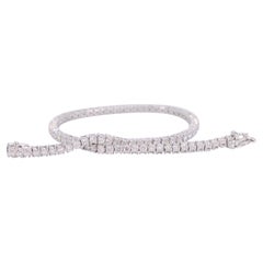 Pulsera de tenis de oro blanco con diamantes de 3,00 quilates