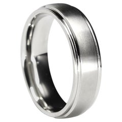 The Branson Titanium Beveled Edge Comfort Fit Wedding Band 6mm