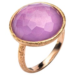 Amethyst-Ring aus 18 Karat Roségold von Jona