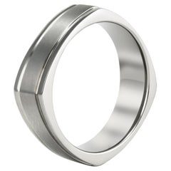 The Ralston : Bowed Sides Edge Groove Titanium 7mm Comfort Fit Wedding Band