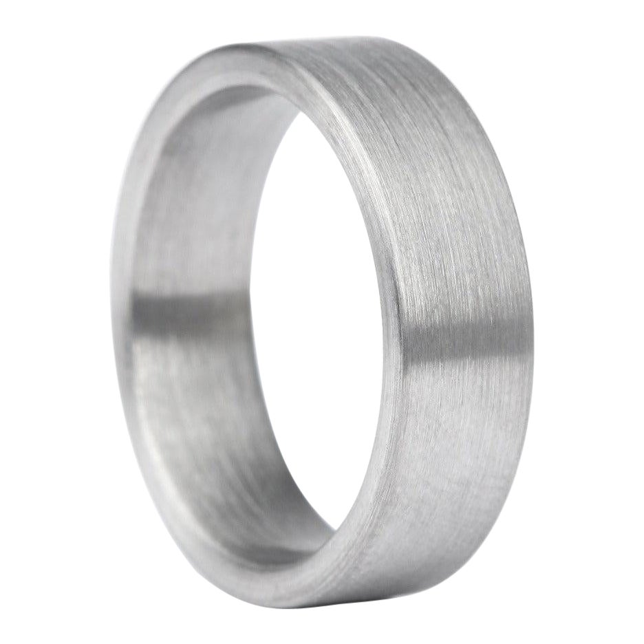 For Sale:  Zuna : Flat Brushed Tungsten Comfort Fit Wedding Band
