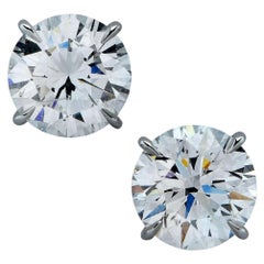 4.35 Carat Natural Earth Mined Diamond Studs