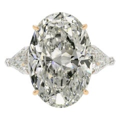 GIA Certified 2 Carat Oval Diamond Ring Triple Excellent Cut