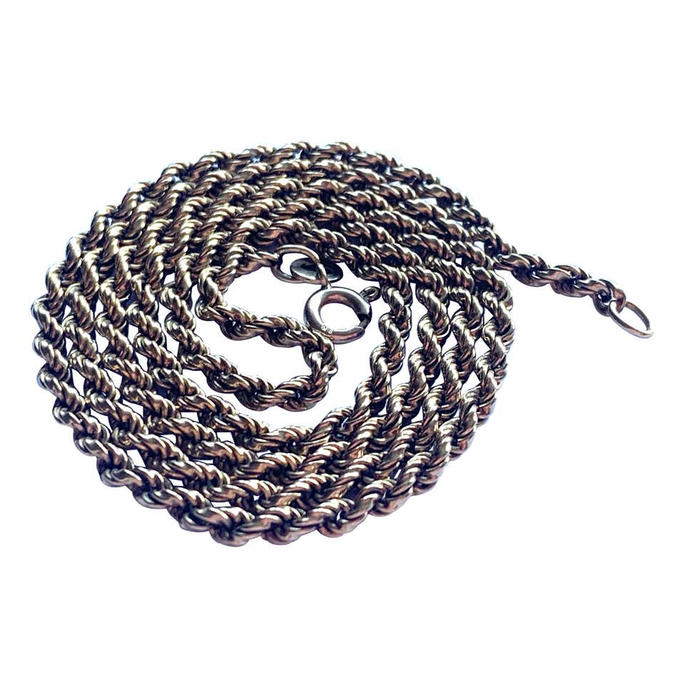 Antique Russian Gold Rope Chain Necklace at 1stDibs | russian gold ...