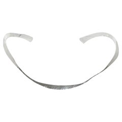 Silver Neck Ring by Swedish Silver-Smith Claës Giertta, Made Year 1970