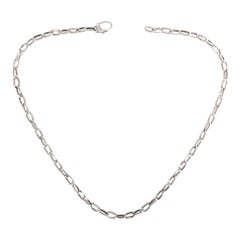 18CT White Gold Anchor Link Chain