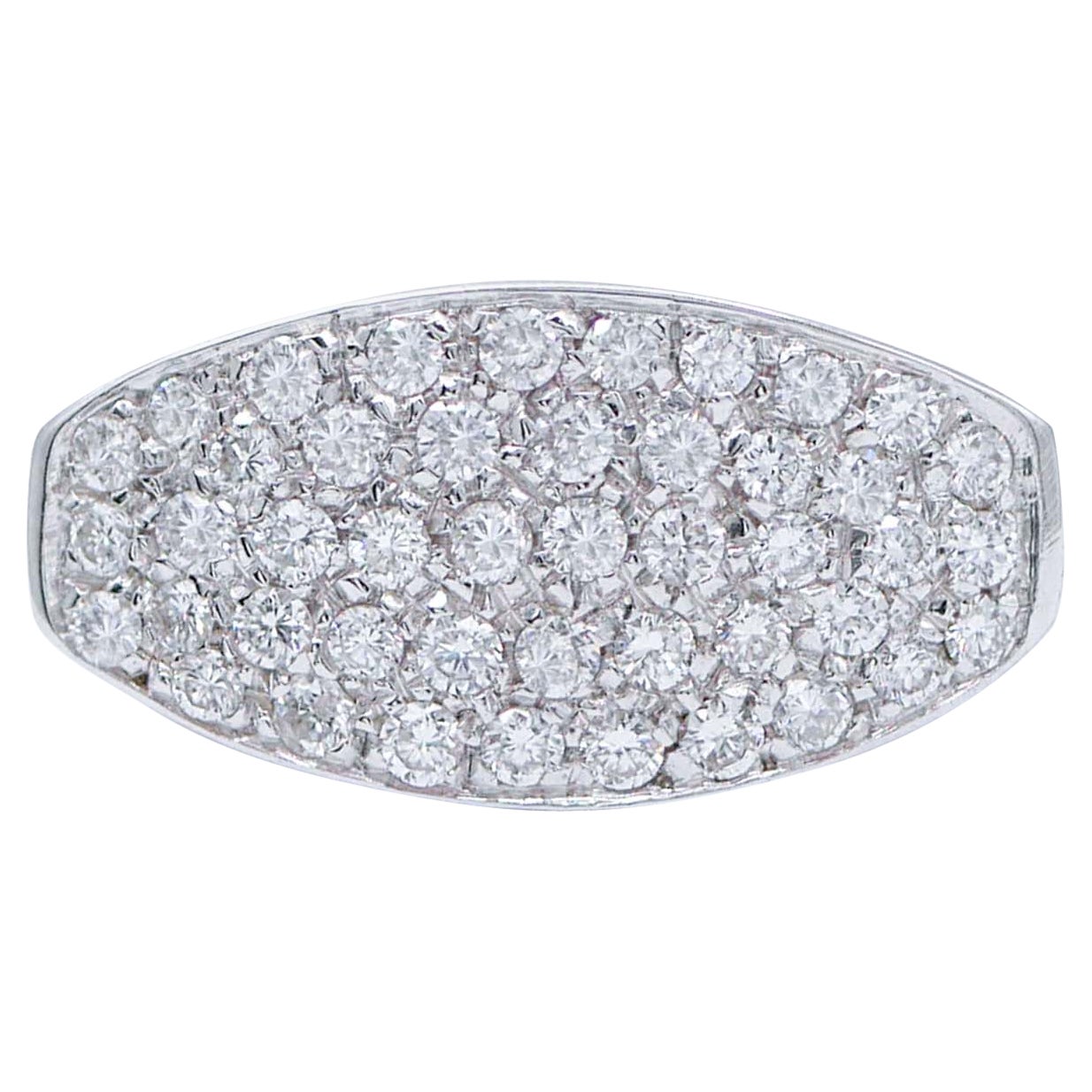 Diamonds, 18 Karat White Gold Ring