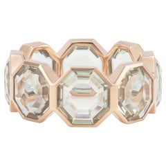 Priyashi Nahata Mint Quartz Russell Ring in 18 Karat Rose Gold