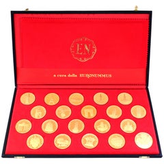 Seltener Satz olympischer Goldmünzen aus den 1970er Jahren