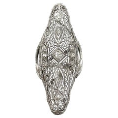 Art Deco Diamond Brooch Refashioned as a Paradizia Ring