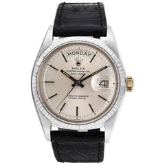 Rolex White Gold Oyster Perpetual Day-Date Wristwatch 