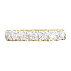 Used Brilliant Cut Seven Stone Diamond Millennium Ring in 18ct Yellow Gold