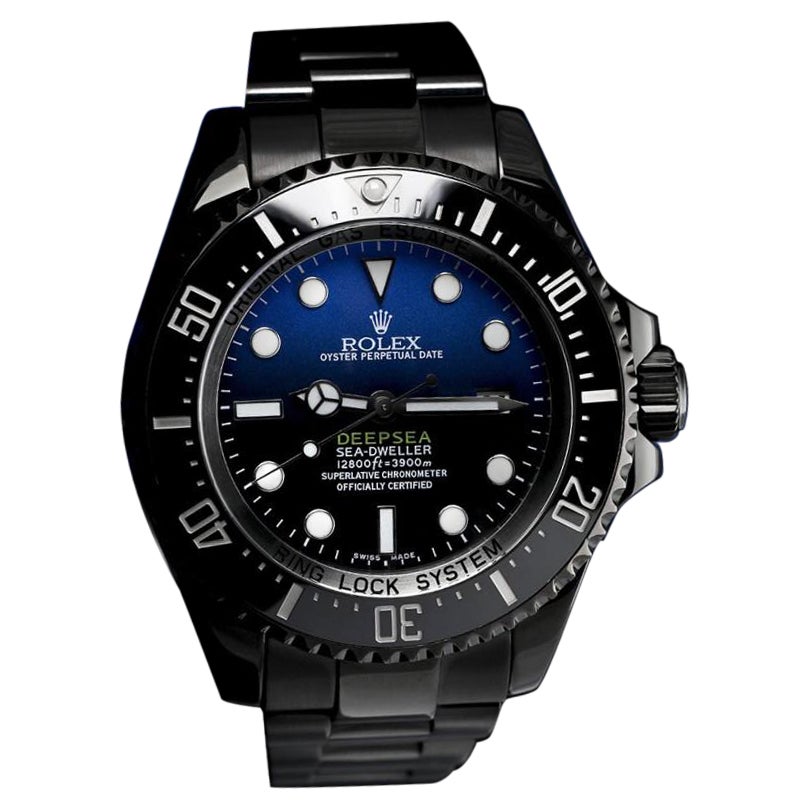 Rolex Montre D-Blue Sea-Dweller Deepsea noire PVD 116660 en vente