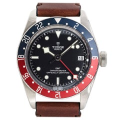 Tudor 79830RB Black Bay GMT "Pepsi" Stainless Steel Black Dial Watch