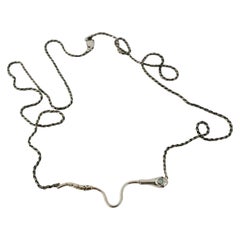 Opal Ruby Snake Necklace Italian Silver Chain J Dauphin