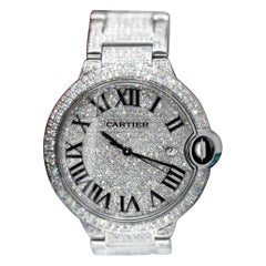 Reloj Cartier Ballon Bleu 42mm Acero Inoxidable Hielo W69012Z4