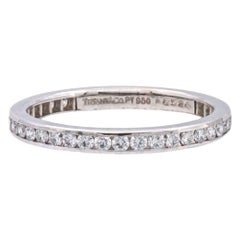 Tiffany & Co Platinum Full Circle Diamond .40 Ct Total Band Ring