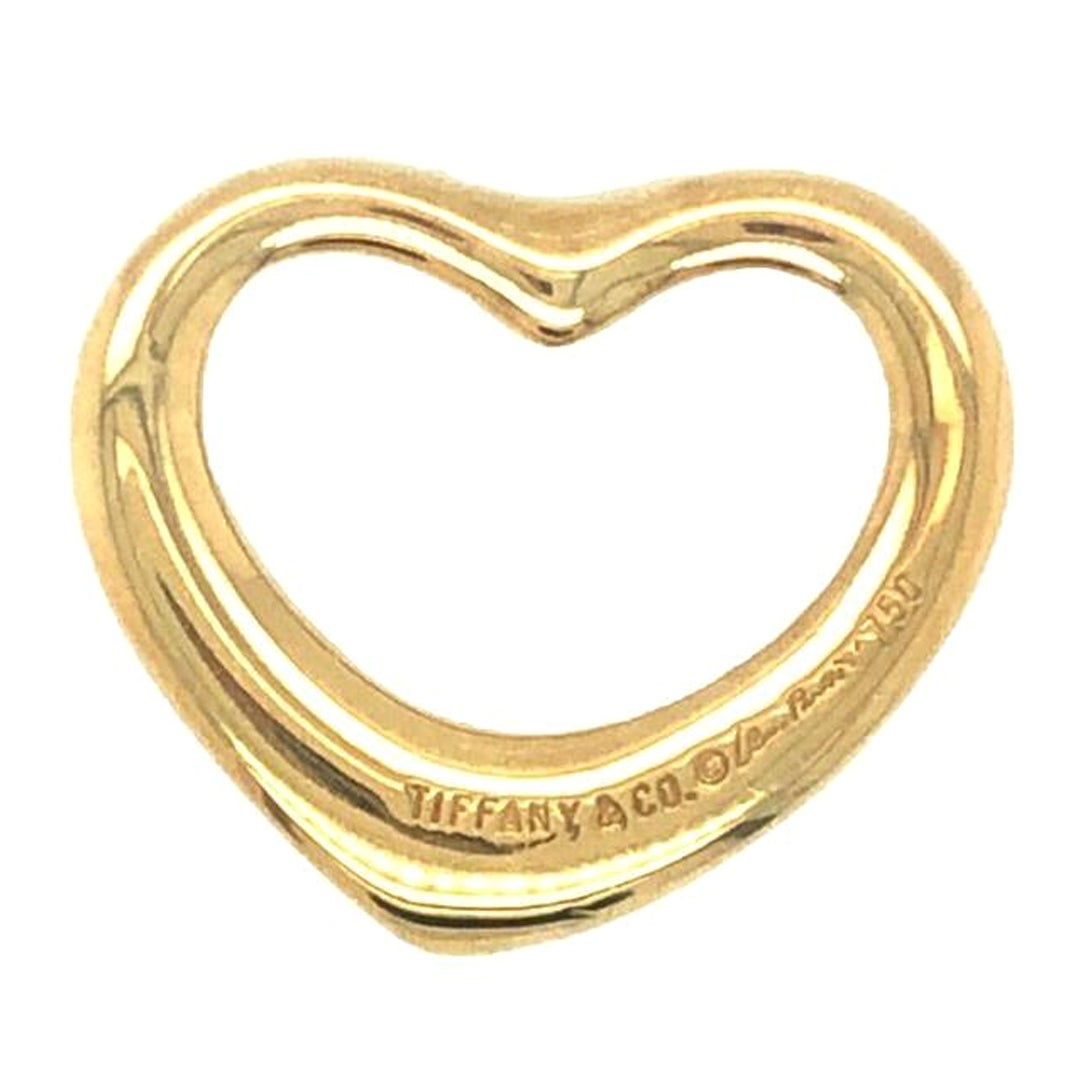 Tiffany & Co Open Heart Pendant Medium 18k Yellow Gold