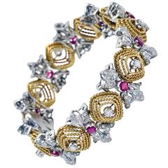 Ruby Diamond Gold Bracelet 3