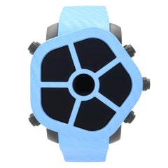 Jacob & Co. Montre Ghost 5 Time Zone bleue avec lunette en carbone pour hommes GH100.11.NS.MC.ANL4D