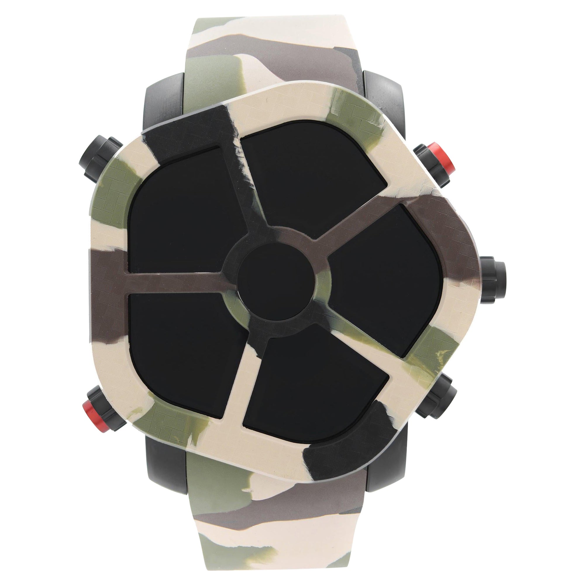 Jacob & Co. Ghost Carbon Bezel Camouflage Quartz Mens Watch GH100.11.NS.PC.ANO4D For Sale