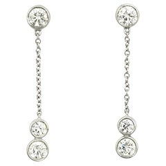 Elsa Peretti for Tiffany & Co Diamonds By the Yard Round Diamond Dangle Earrings