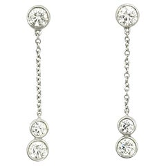 Elsa Peretti for Tiffany & Co Diamonds By the Yard Round Diamond Dangle Earrings