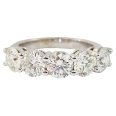 3 Carat Diamond Band White Gold 14 Karat