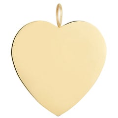 Used Garland Collection Statement Solid Gold Heart Charm Pendant