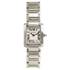 Cartier Montre-bracelet Tank Francaise à quartz en acier inoxydable pour femmes