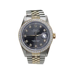 Rolex Oyster Perpetual 36mm Datejust Dark Grey Color Dial Jubilee Watch