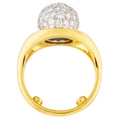 Tiffany Paloma Picasso Vintage 18K Diamond Ball Ring