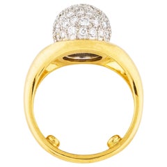 Tiffany Paloma Picasso Vintage 18K Diamond Ball Ring