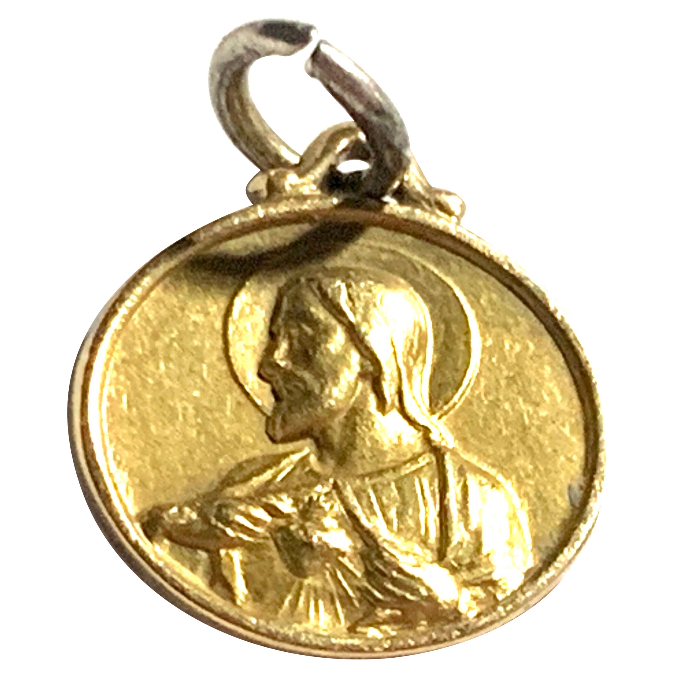 18ct 750 Gold Antique Religious Pendant 