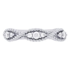 Runder Brillant-Diamant-Ring im Halbmond-Stil