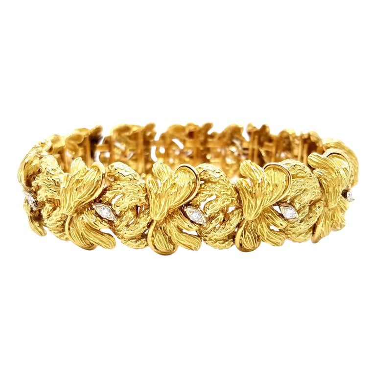 Bracelet Yellow GoldDiamond For Sale at 1stDibs