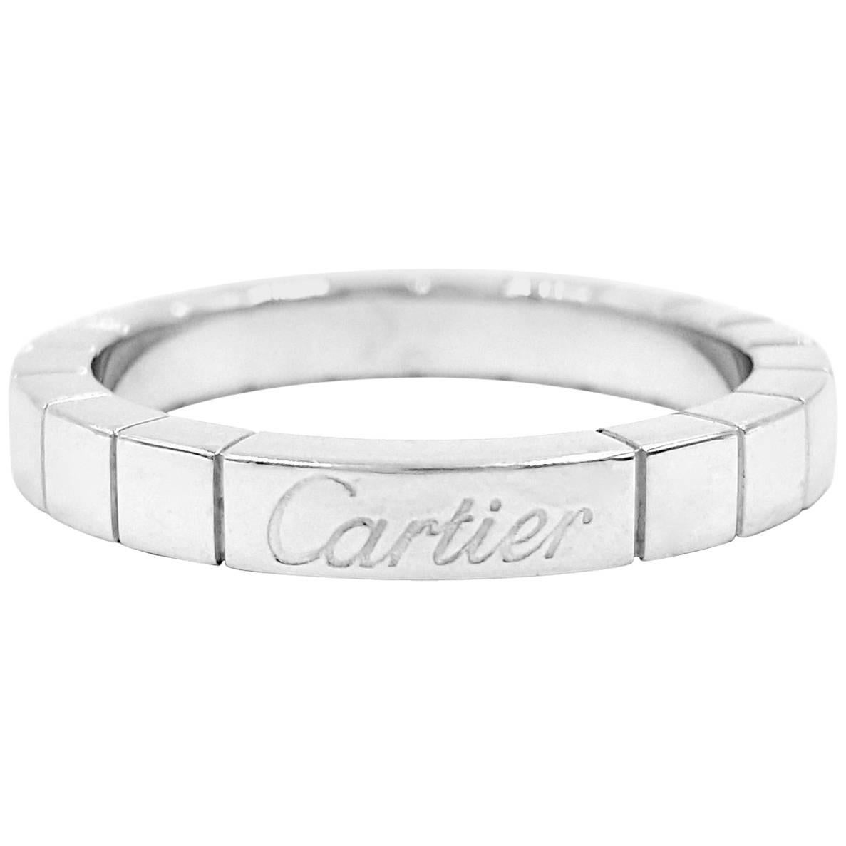 Cartier Lanieres Collection Diamond Gold Wedding Band Ring For Sale
