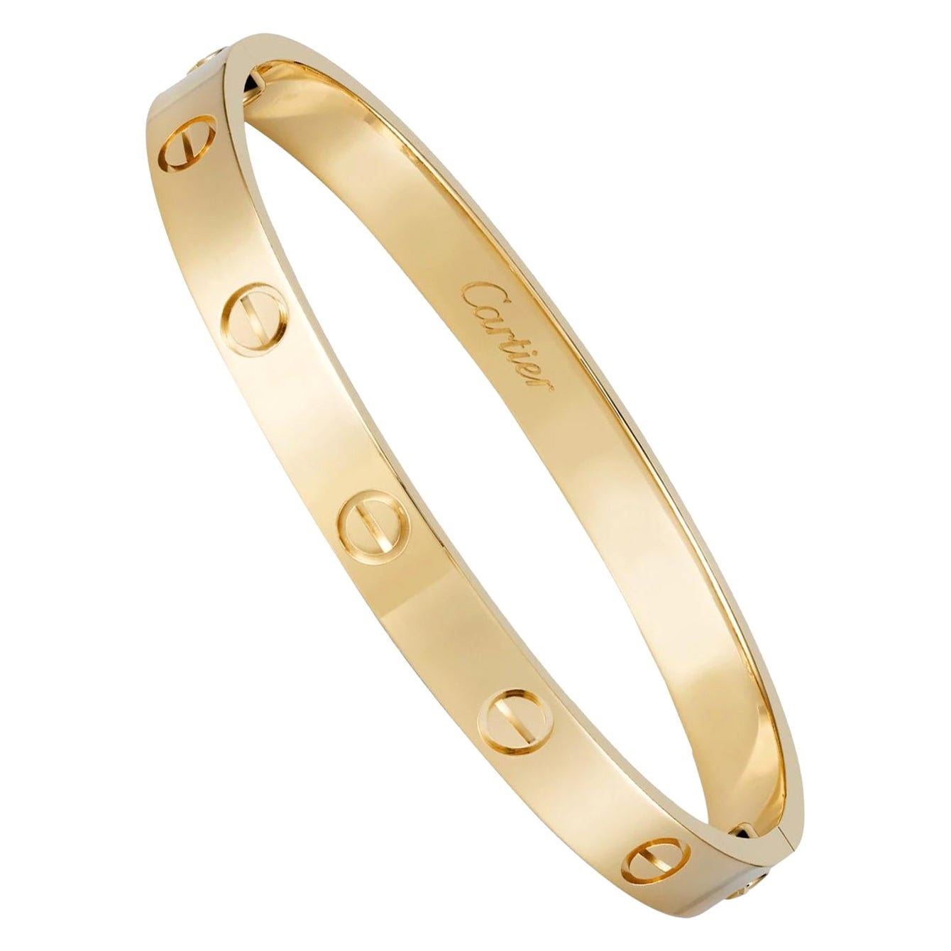 Cartier Love Yellow Gold-plated Bangle Encrusted Screw Motif With  Screwdriver Celebrity Style Sale Malaysia Unisex