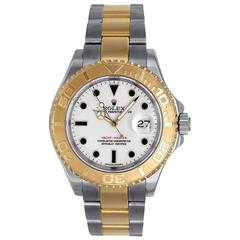 Rolex Yellow Gold Stainless Steel Yachtmaster Sport Automatic Wristwatch 1