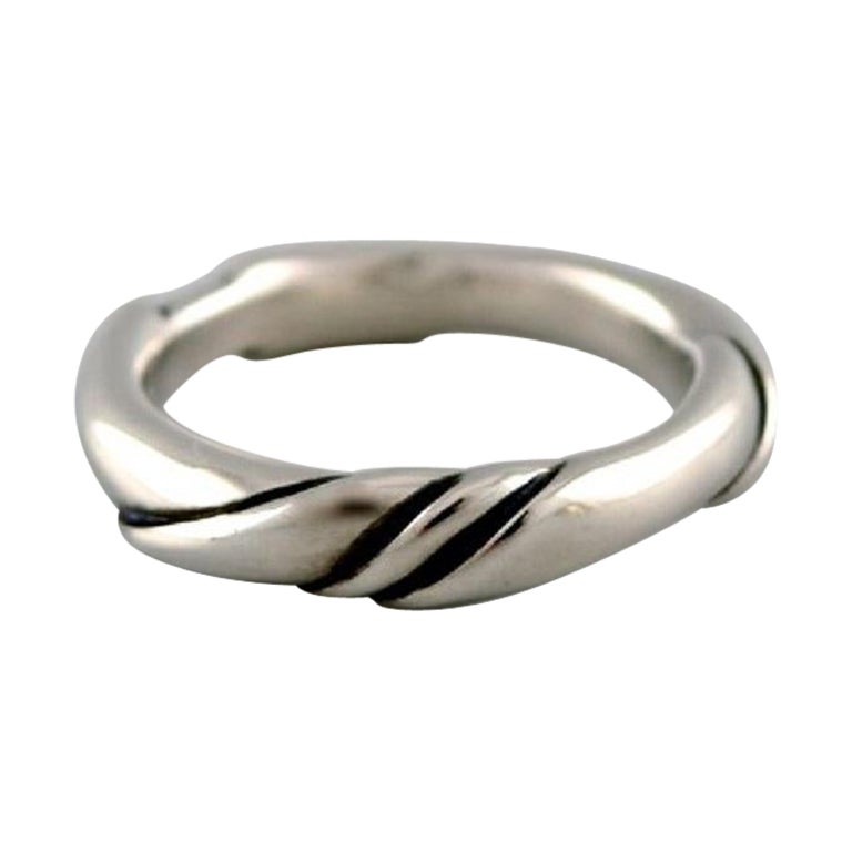 Ole Kortzau for Georg Jensen. Ring in sterling silver.  For Sale