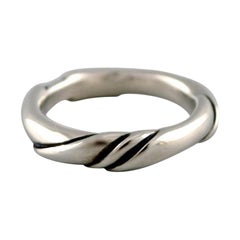 Vintage Ole Kortzau for Georg Jensen. Ring in sterling silver. 