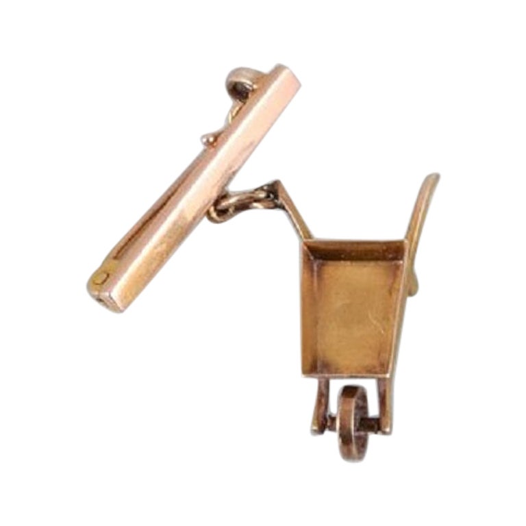 Charm in the Form of a Wheelbarrow, Unknown Jeweler For Sale