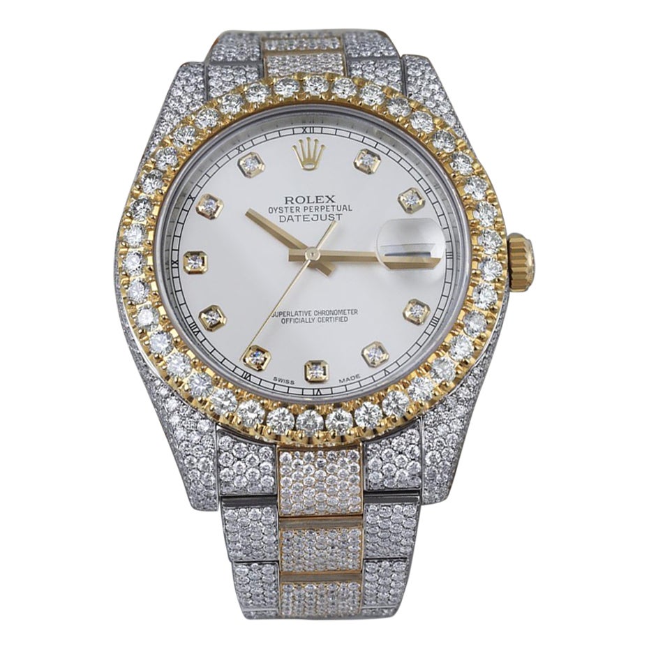 Rolex Montre Datejust 41 en acier inoxydable et or jaune 18 carats, sur mesure 116333