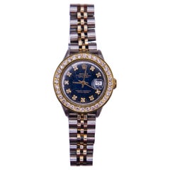 Rolex Ladies 18k Gold/SS Datejust, 2.00 Carats Diamond Bezel/Dial  Model #6917