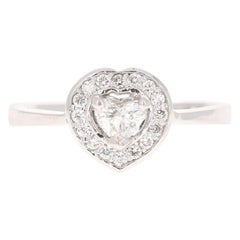0.43 Carat Diamond 14 Karat White Gold Engagement Ring