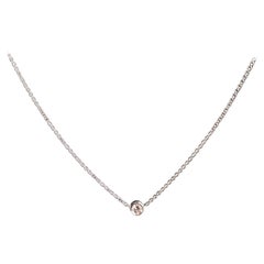 Mini Bezel Diamond Necklace For Sale at 1stDibs | diamond bezel ...